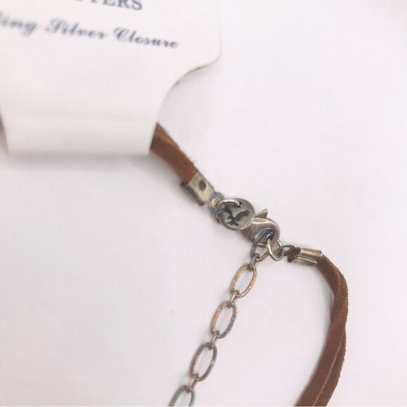 American Eagle Outfitters Silver and Brown Double-Strand Necklace - Picture 4 of 6